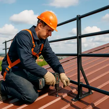 Инструкция по монтажу ограждения кровли